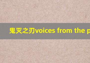 鬼灭之刃voices from the past